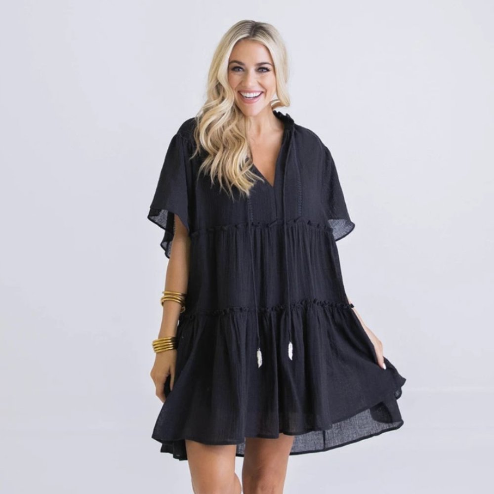 Karlie Gauze Tier Boho Dress
